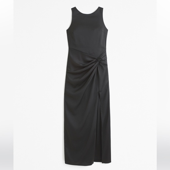 Abercrombie, size M, black satin dresss - Picture 7 of 7